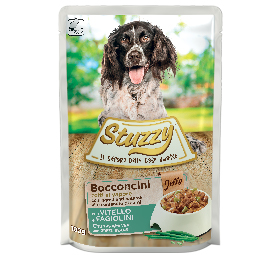 chunks with veal and green beans in jelly